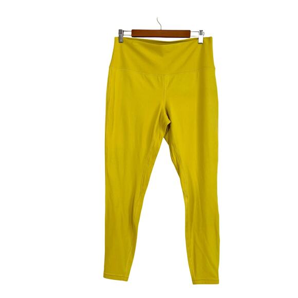 Lululemon Align High-Rise Pant 28" Soleil Yellow Size 14 Nulu Fabric Leggings - Picture 1 of 6